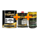 Kit Pintura Poliuretano Para Autos 4 L + 1,25 Cat. + 3l Dilu