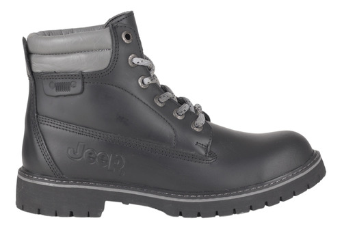 Jeep Dama Bota Comoda Con Casquillo 10750 Negro Originales