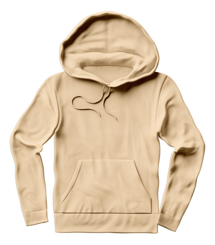 Buzo Canguro Liso Hoodie Doble Friza Invisible Invierno 