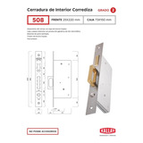 Cerradura De Interior Corrediza Kallay 508