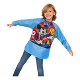 Delantal Con Manga Mickey Azul Para Niño Croydon