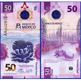 Billete $50 Fundación Tenochtitlán Ajolote, Serie A A, 2021