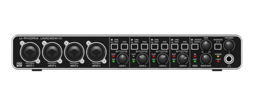 Interface De Audio Behringer U Phoria Umc404hd