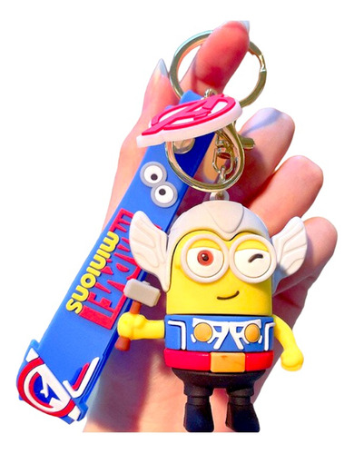 Llavero Colgante Minions Superheroes Kawaii