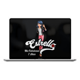 Logo Digital Miraculous Ladybug Saludan Personalizado Nombre