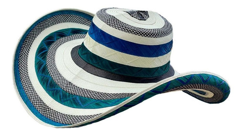 Sombrero Vueltiao 23 Fibras Rio Sinu Azul Sombvueltiao Fino