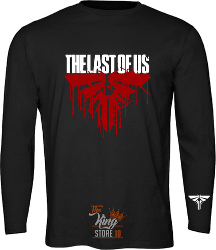 Polera Manga Larga, Luciernagas Logo, Sangre, The Last Of Us