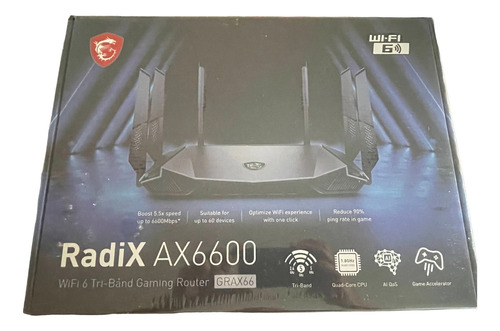 Router Gamer Wifi Msi Radix Ax6600
