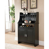 Reyes Brand Furniture Wood Wine Rack Buffet Y Gabine