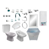 Combo Baño Completo Griferias Inodoro Vanitory C18 P