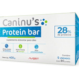 Kit 5 Caninu's Protein Bar Suplemento P/ Cachorros 80gr Cada