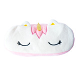 Cartuchera Unicornio De Peluche Kawaii Estuche Lapiz