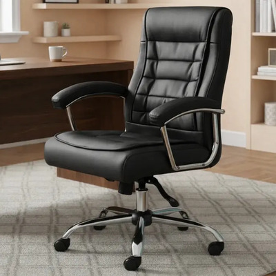 Cadeira de Escritório Presidente Ergonômica Com 42 Molas Ensacadas, Sistema Relax Com Trava, Pillow Top, U-Star Big 150KG | Frete grátis