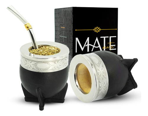 Mate Imperial Virola Acero Inoxidable Mas Bombilla Premium