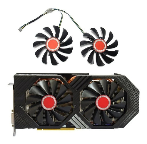 Dual Cooler Para Placa De Vídeo Xfx Rx580 Rx590