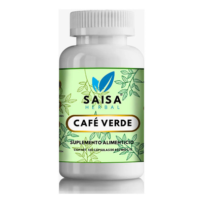 Café Verde 100% Puro 120 Cápsulas SAISA HERBAL | Suplemento Natural | Apoyo Metabólico, Antioxidante y Control de Peso | Meses sin interés