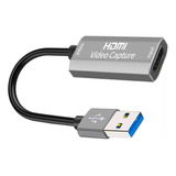 Placa Áudio Usb Placa De Captura Hdmi Usb 3.0 1080p-- 60fps