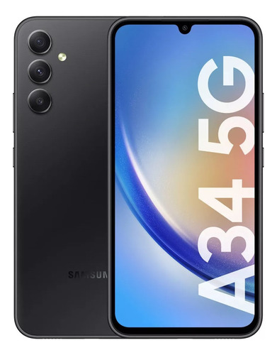 Celular Samsung Galaxy A34 128 Gb Awesome Graphite (negro) Dual Sim 6 Gb Ram (open Box) Nuevo Caja Abierta