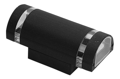 Aplique Bidireccional Exterior Negro + 2 Dicroled 1ra Calida