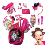 Kit 16 Itens Maquiagem Infantil Gloss Mochila Unicórnio Rosa