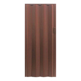 Fracas Pvc Puerta Plegadiza De Pvc Ciega De 10mm Cedro 74x204cm