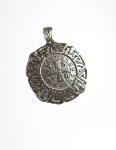 San Benito, Medalla Céltica Plata 925, 29mm