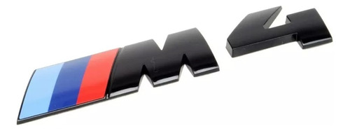 Emblema Bmw M4 Negro Gloss Negro Piano