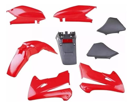 Kit De Plasticos Rojo Honda Xr 250 Tornado 8 Piezas Yoyo