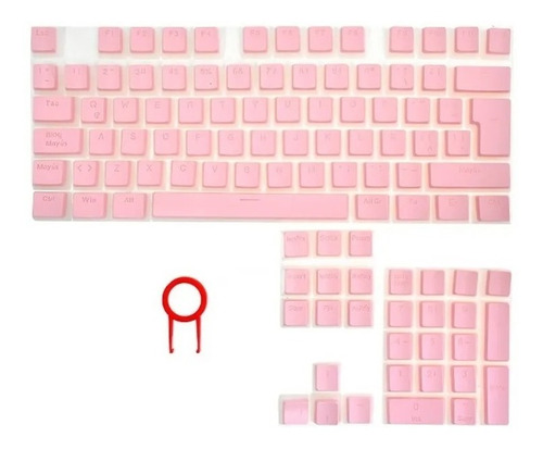 Keycaps Set Redragon A130p-sp Scarab Pink Rosa Teclado Mecan