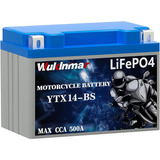 Wuldnmar Lifepo4 - Batería De Litio Para Motocicleta De 12 V