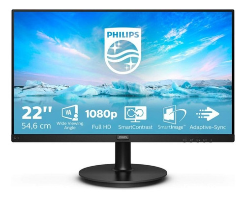 Monitor Philips 22 Gamer 221v8l , 75hz 4 Ms . Sellados