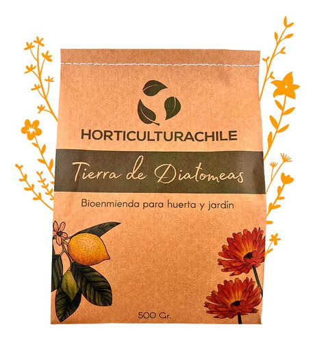  Tierra Diatomeas, Fertilizante Insecticida Ecológico 500 Gr