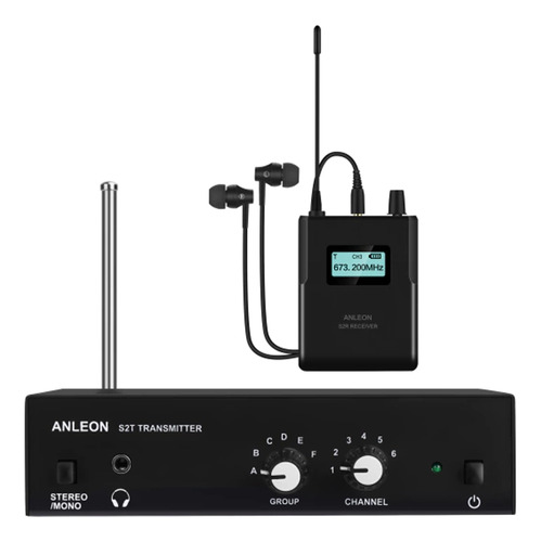 Sistema Inalambrico Anleon S2 Kit Monitoreo In Ear 