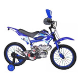 Bicicleta Tipo Moto Diseño Motor Rin16 Accesorios Y Sonido