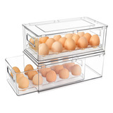 Shopwithgreen Paquete De 2 Recipientes Para Huevos Para Refr