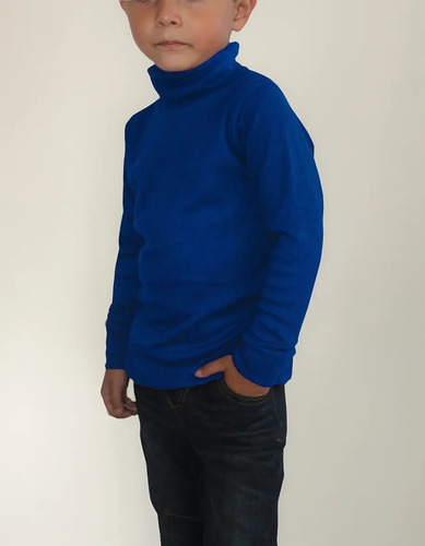 Playera Cuello Ruso Para Niño K001