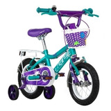 Bicicleta Infantil Gw Fairy R16 Frenos V-brakes Color Azul Claro/blanco Con Ruedas De Entrenamiento