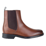 Botin Hombre Tipo Chelsea Alto Capa De Ozono 654702 Cognac