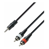 Cable Audio Miniplug 3.5 Estereo A 2 Rca Machos 3m
