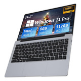 Laptop Con Windows 8 Gb De Ram Ddr4 512 Gb De Ssd M.2 Sata I