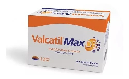 Valcatil Suplemento Dietario Max D3 Cabellos Y Uñas X 60 Cap