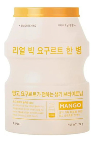 Mascarilla Koreana Real Big Yoghurt One Mango- A'pieu