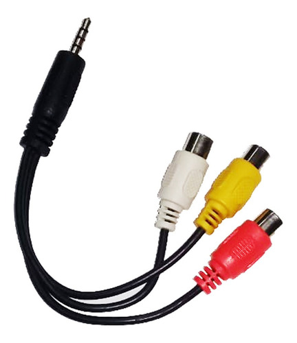 Cable Video Audio Hembra 3 Rca A  3.5 Mm Miniplug  -mg-