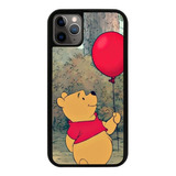 Funda Uso Rudo Tpu Para iPhone Winnie Pooh Oso Globo Rojo