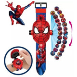 Reloj Proyector Infantil Spiderman 24 Proyecciones 