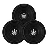 3x Subwoofer Magnum Rex 10 Polegadas 500w Sub Grave Trio Spl