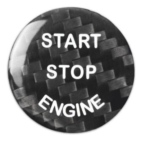 Botón Start-stop En Fibra De Carbono Para Nissan (modelo A)