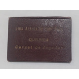 Antiguo Carnet Liga Albion De Foot-ball - Quilmes Años 30 Fs