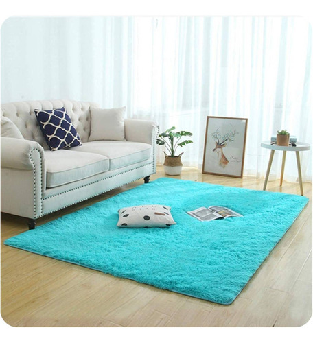 Alfombras Peluditas Unicolor  200x240 Para Decorar Tu Living