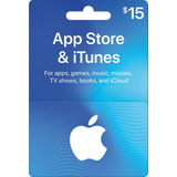 Tarjeta Itunes Apps Store 15 Usd Entrega Inmediata